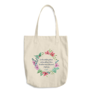Let the Fields be Jubilant Cotton Tote Bag
