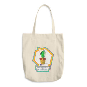 Pineapple of Happiness Cotton Tote Bag