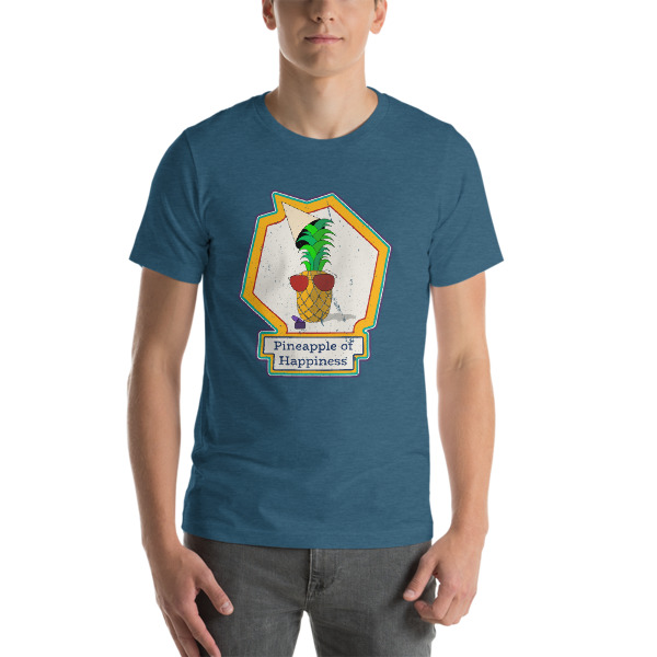 Pineapple of Happiness Short-Sleeve Unisex T-Shirt - Image 4