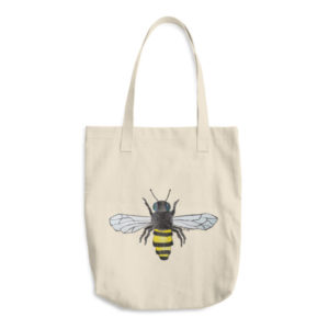 Bee Cotton Tote Bag