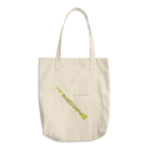 Clarinet Cotton Tote Bag