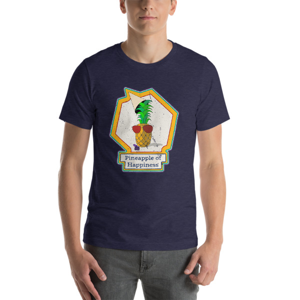 Pineapple of Happiness Short-Sleeve Unisex T-Shirt - Image 2